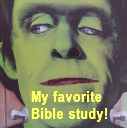 Herman Munster of 1970s TV fame smiling for his favorite Bible study!