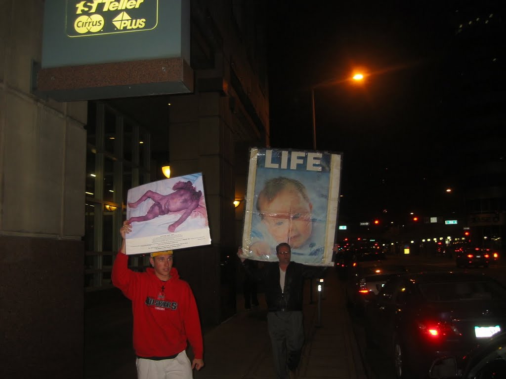 ARTL outside Westin as night falls