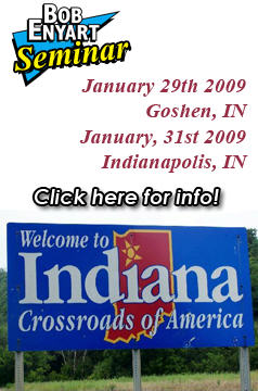 Ad for Bob's January seminar in Indiana