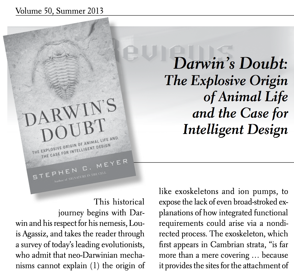 Bob Enyart's published review of Stephen Meyer's Darwin's Doubt