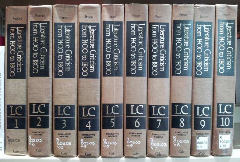 Volumes of a catalogue of the great works of literature 