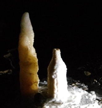 See another awesome photo of this natural cave stalagmite over a lemonade bottle